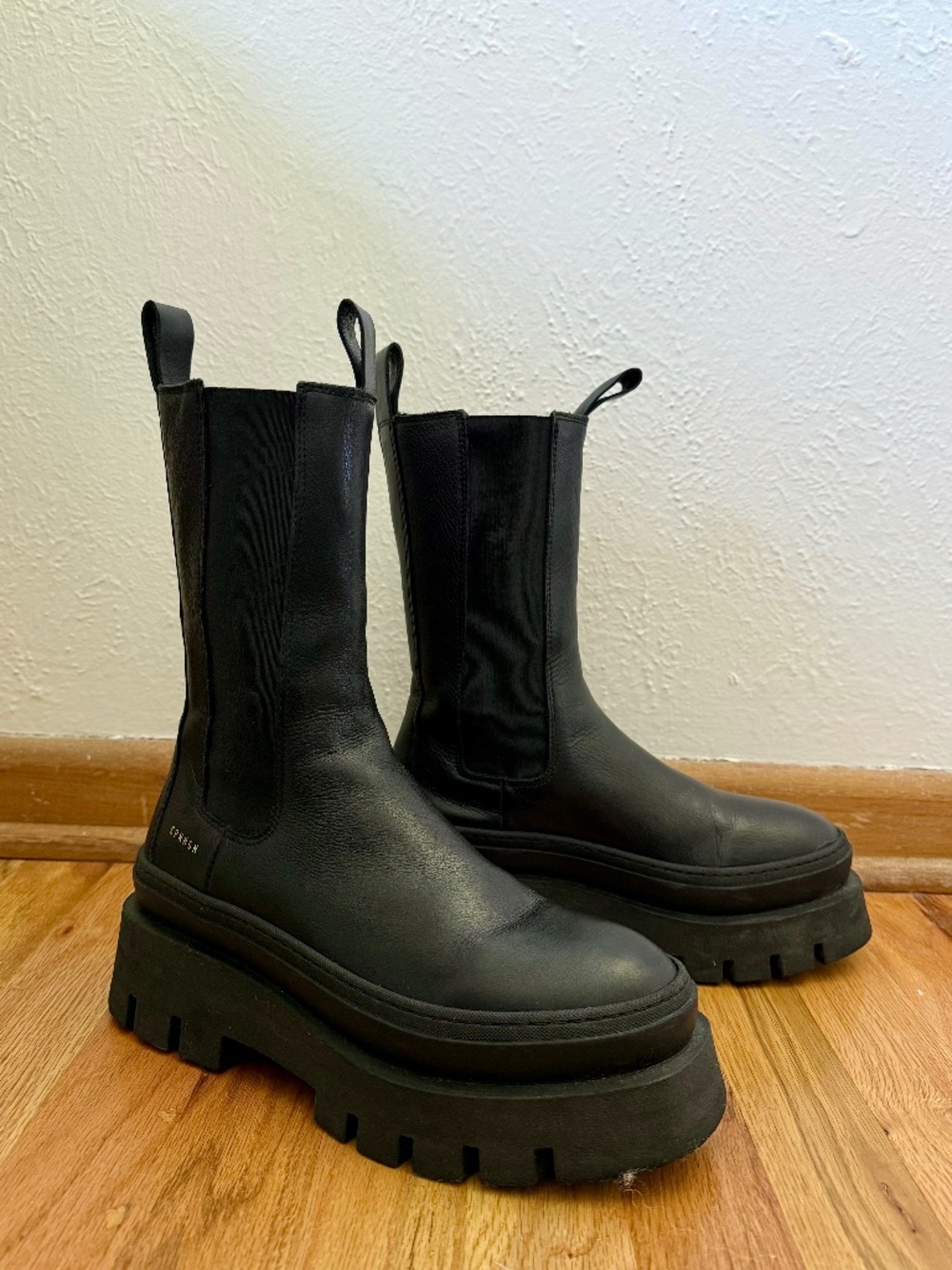 Copenhagen Studios Vitello Black Platform Boots CPH685